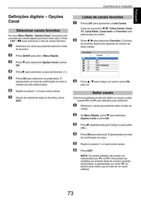 MANUAL DO UTILIZADOR - Toshiba-OM.net