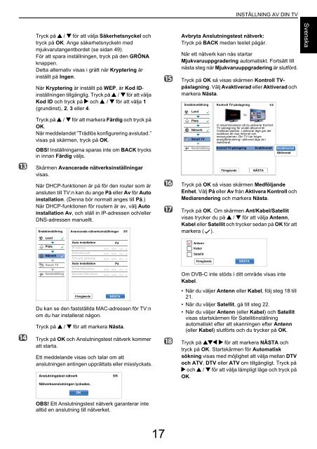 ANVÄNDARHANDBOK - Toshiba-OM.net