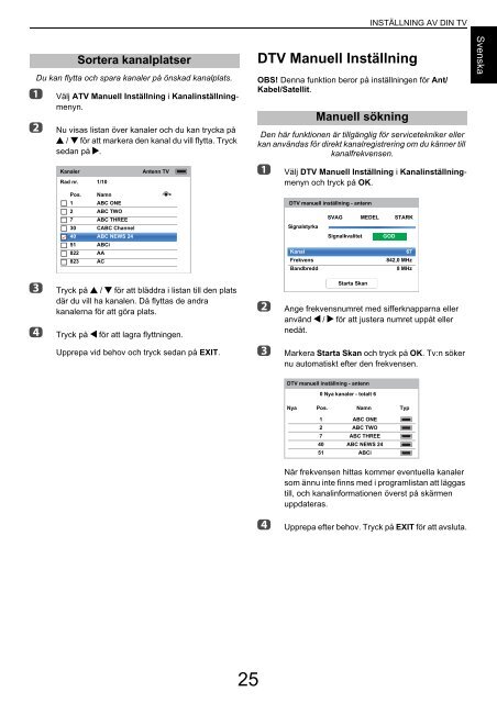 ANVÄNDARHANDBOK - Toshiba-OM.net