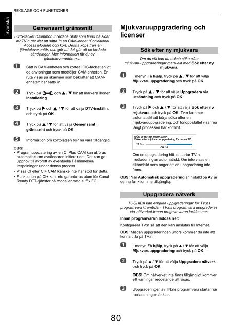 ANVÄNDARHANDBOK - Toshiba-OM.net