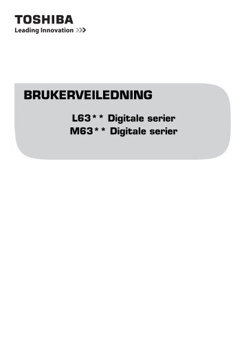 BRUKERVEILEDNING - Toshiba-OM.net