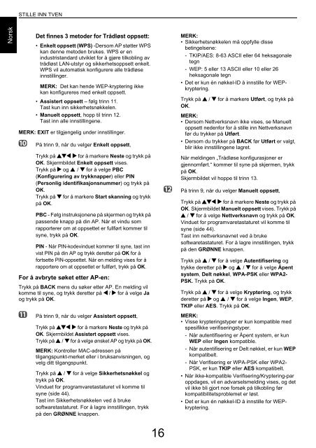 BRUKERVEILEDNING - Toshiba-OM.net