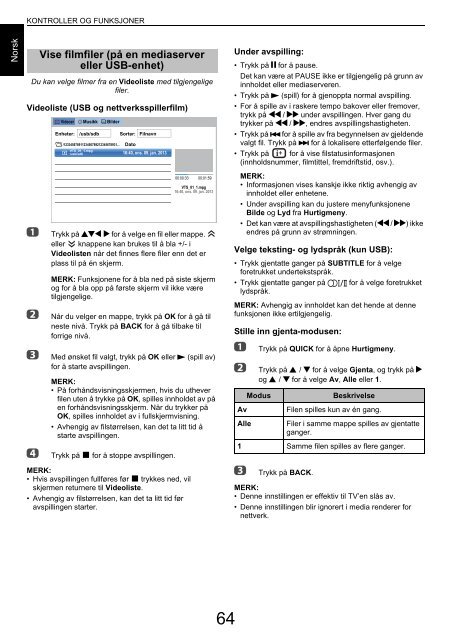 BRUKERVEILEDNING - Toshiba-OM.net