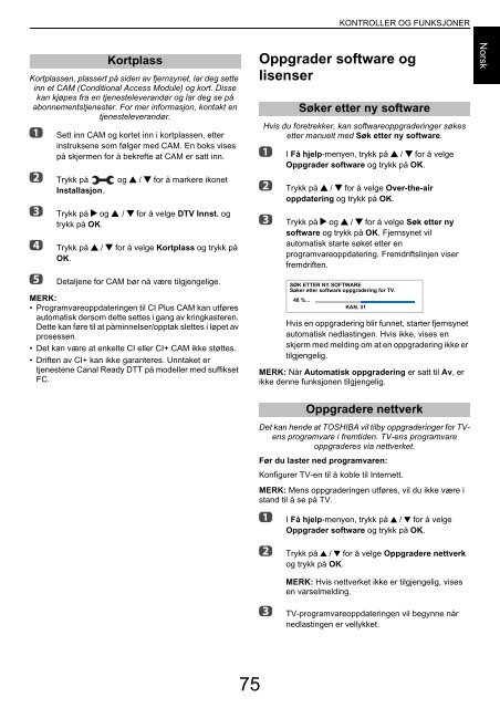 BRUKERVEILEDNING - Toshiba-OM.net