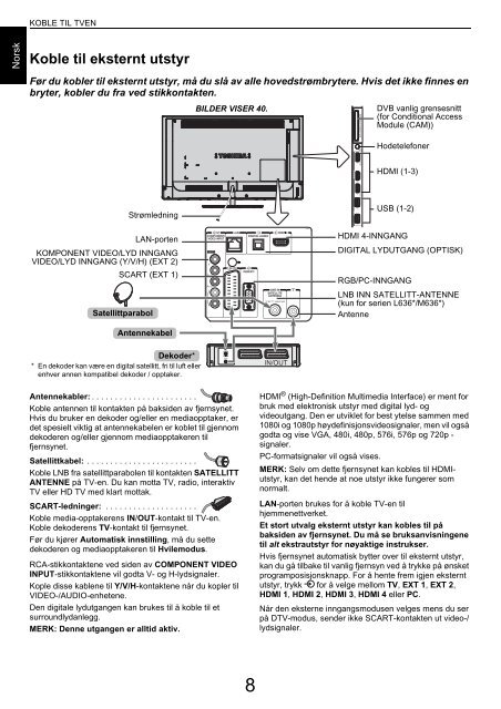 BRUKERVEILEDNING - Toshiba-OM.net