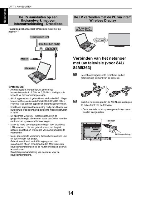 GEBRUIKERSHANDLEIDING - Toshiba-OM.net