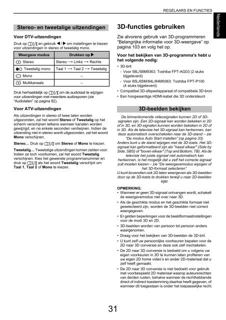 GEBRUIKERSHANDLEIDING - Toshiba-OM.net