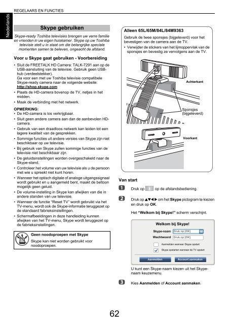 GEBRUIKERSHANDLEIDING - Toshiba-OM.net