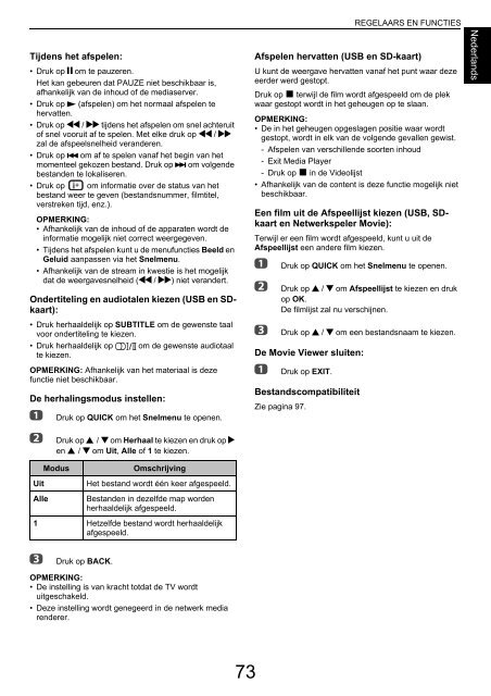 GEBRUIKERSHANDLEIDING - Toshiba-OM.net