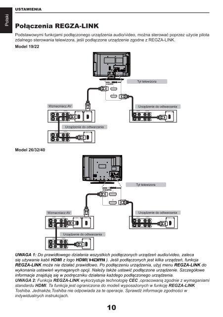 19/22/26/32AV73*G /AV73*G1 i 32/40LV73*G ... - Toshiba-OM.net