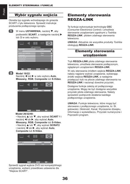 19/22/26/32AV73*G /AV73*G1 i 32/40LV73*G ... - Toshiba-OM.net