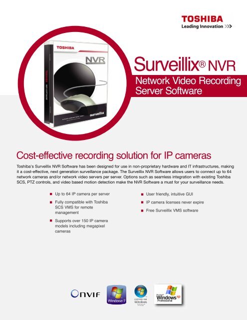 Surveillix® NVR - Toshiba