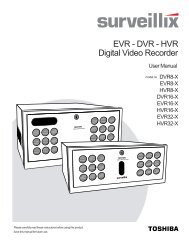 Digital Video Recorder EVR - DVR - HVR - Toshiba