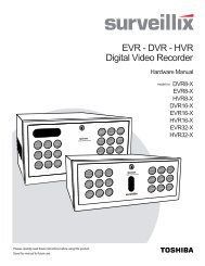 Digital Video Recorder EVR - DVR - HVR - Toshiba