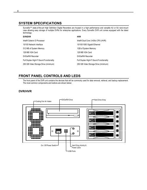 Digital Video Recorder EVR - DVR - HVR - Toshiba