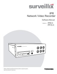 Network Video Recorder IPR - Toshiba