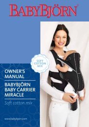 babybjörn baby carrier original black cotton