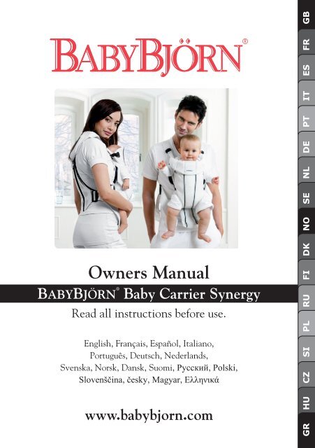 Owners Manual BaByBjÃ¶rnÂ® Baby Carrier Synergy - Tosia.pl