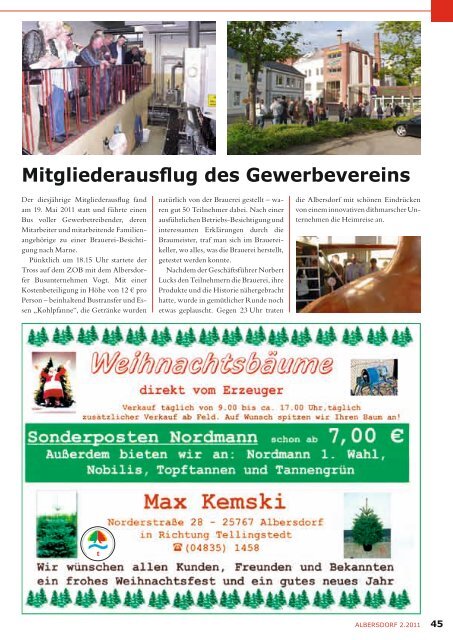 Ihr Weihnachtsbote 2011 - Gewerbeverein Albersdorf