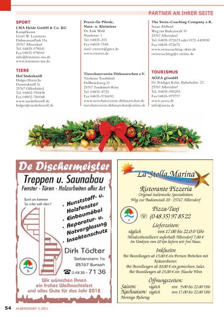 Ihr Weihnachtsbote 2011 - Gewerbeverein Albersdorf