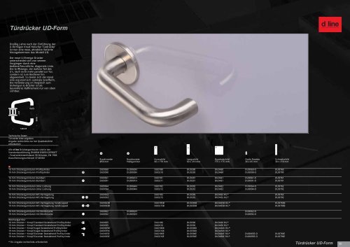 BroschÃ¼ren - d line BeschlÃ¤ge Farbkatalog - Total Solution