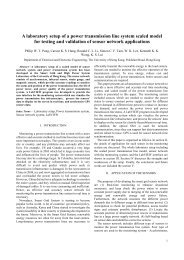 A laboratory setup of a power transmission line system scaled model ...