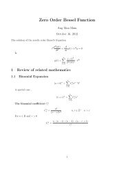 Zeroth Order Bessel Equation