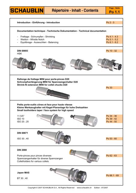 DIN 69893 - HSK - Floyd Automatic Tooling Ltd