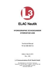 HYDROGRAPHIC ECHOSOUNDER HYDROSTAR 4300 - Elac-Nautik