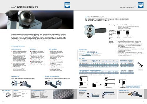 Knurling Diameter Turning Chart