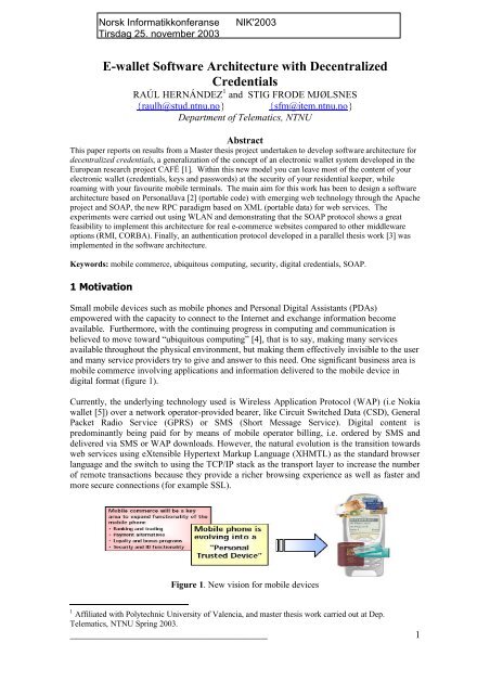 E Wallet Software Architecture With Decentralized Credentials