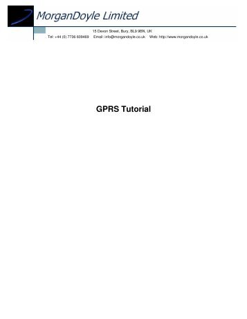 GPRS Tutorial (pdf) - NTNU