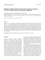 Reduction of aflatoxin B1 in chicken feed by using Saccharomyces ...