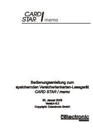 1 CARD STAR /memo - CCV Celectronic CARD STAR