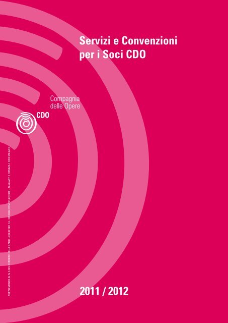 2011 / 2012 Servizi e Convenzioni per i Soci CDO - Compagnia ...