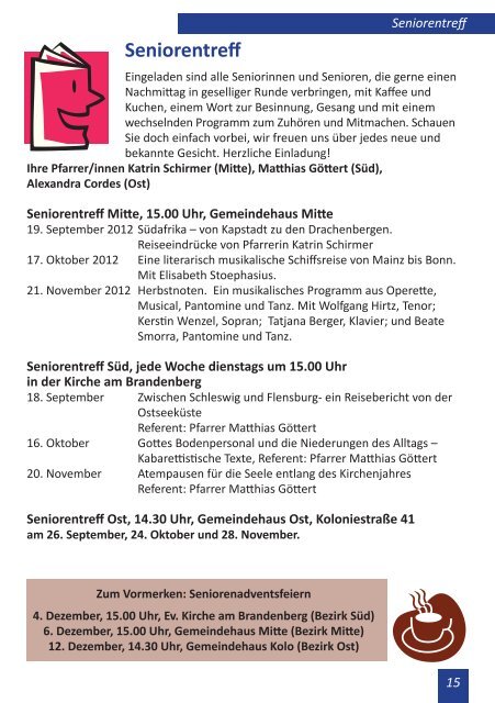 GEMEINDEBRIEF - Ev. Kirche Speldorf