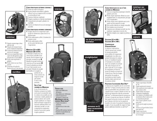 guide d'utilisation meridian/sojourn - Osprey Packs, Inc