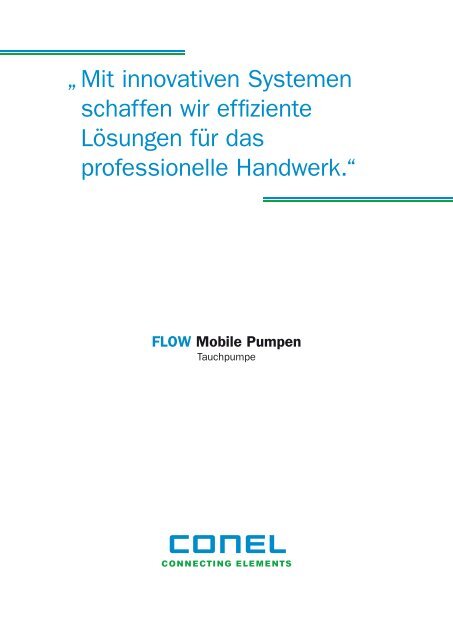FLOW Mobile Pumpen - CONEL