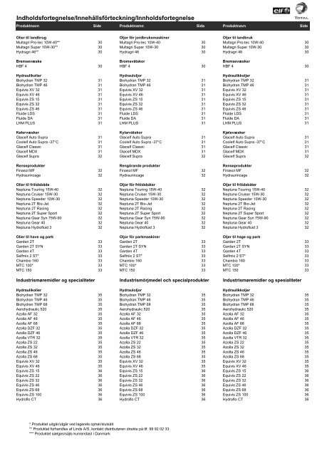 Productcatalogue Scandinavia_300709 - total denmark a/s