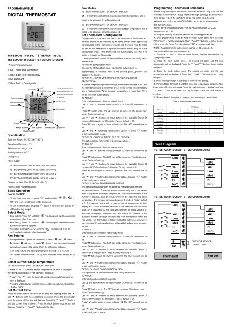 DIGITAL THERMOSTAT