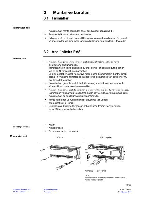 RVS13 Kullanim Kilavuzu