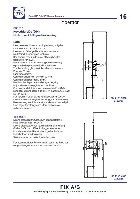 FIX A/S FIX AB - BilligSikring.dk