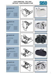 GLASS CONNECTORS - TYPE âMAXIâ ZINC ALLOY - GLASS ...