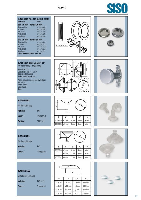 GLASS CONNECTORS - TYPE âMAXIâ ZINC ALLOY - GLASS ...