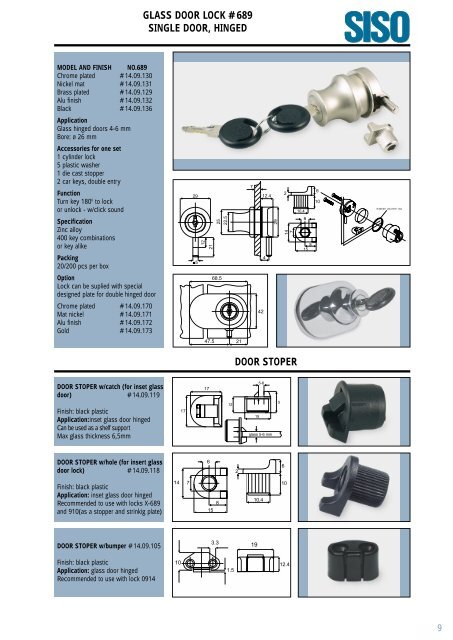 GLASS CONNECTORS - TYPE âMAXIâ ZINC ALLOY - GLASS ...