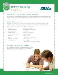 Safety Training Solutions - Total Safety