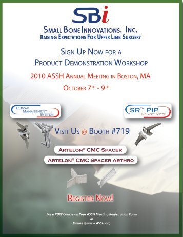 2010 assh annual meeting in boston, ma - Small Bone Innovations