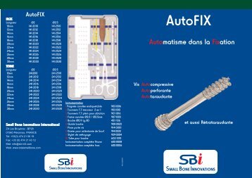AutoFIX Product Brochure - Small Bone Innovations
