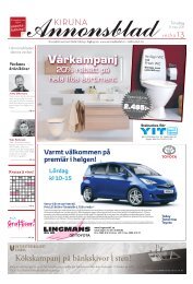 Kiruna Annonsblad vecka 13, torsdag 31 mars 2011 sidan 1