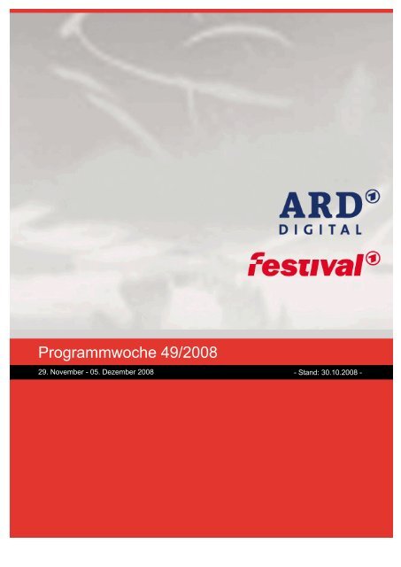 Programmwoche 49/2008 - Einsfestival